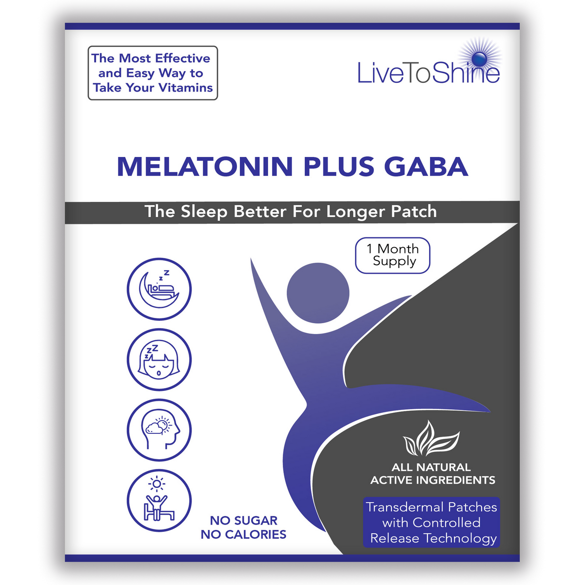 Melatonin &amp; GABA Natural Sleep Aid Patch
