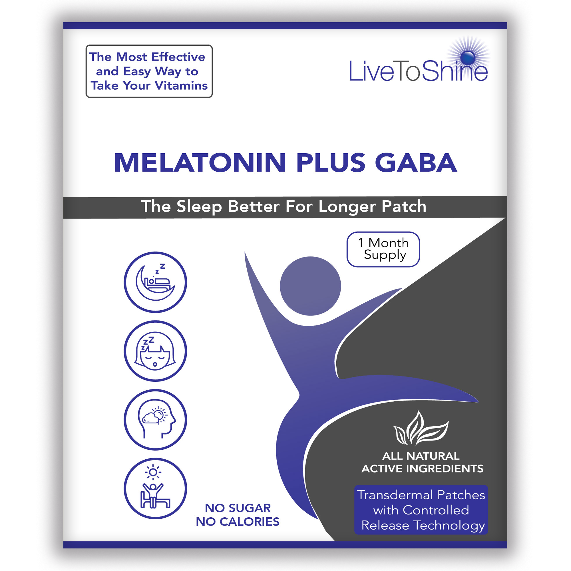 Melatonin & GABA Natural Sleep Aid Patch