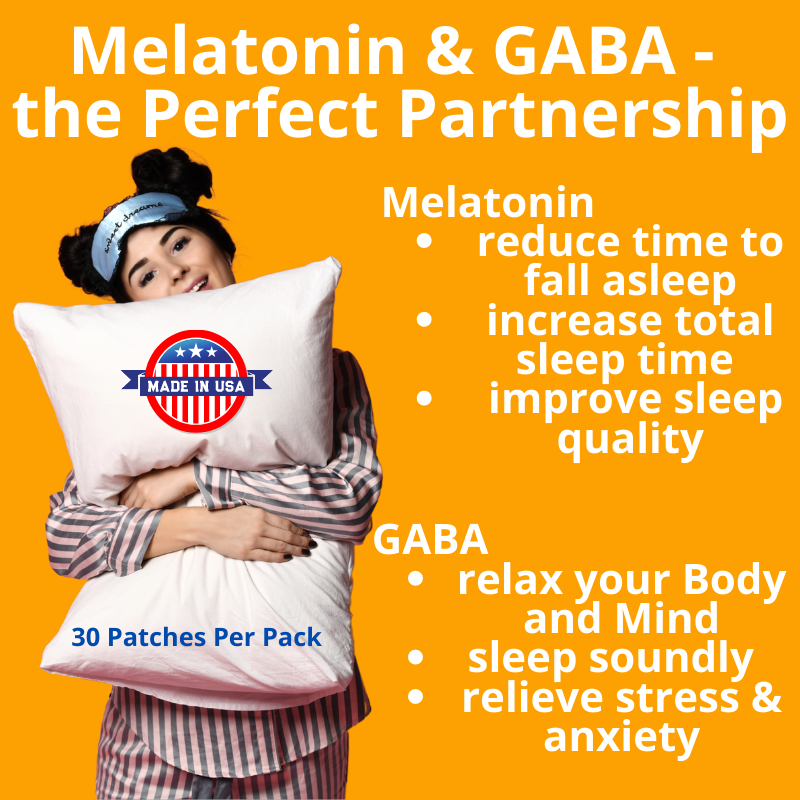 Melatonin &amp; GABA Natural Sleep Aid Patch
